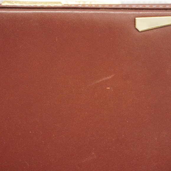 CARTIERAuth  Must Clutch Bag Men,Women,Unisex Leather Briefcase Bordeaux - Picture 6 of 10